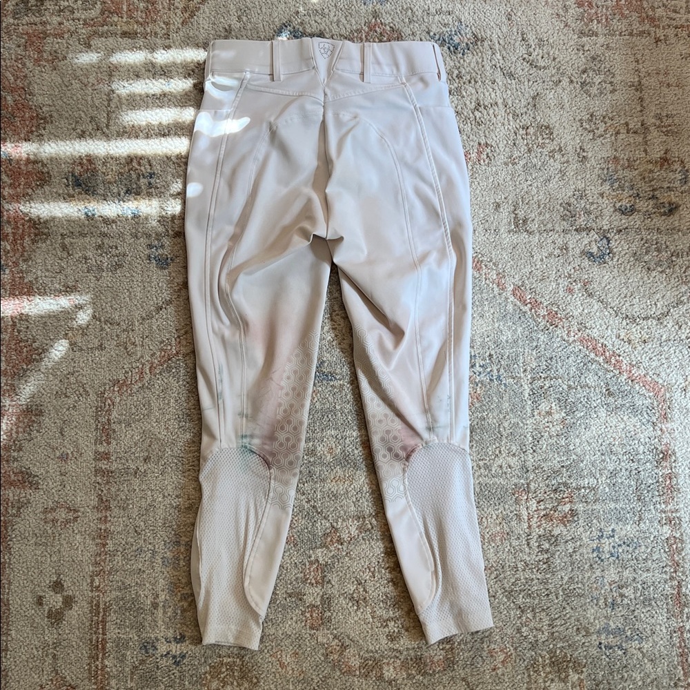 Ariat White Mid Rise Breeches 26R - Picture 8 of 13